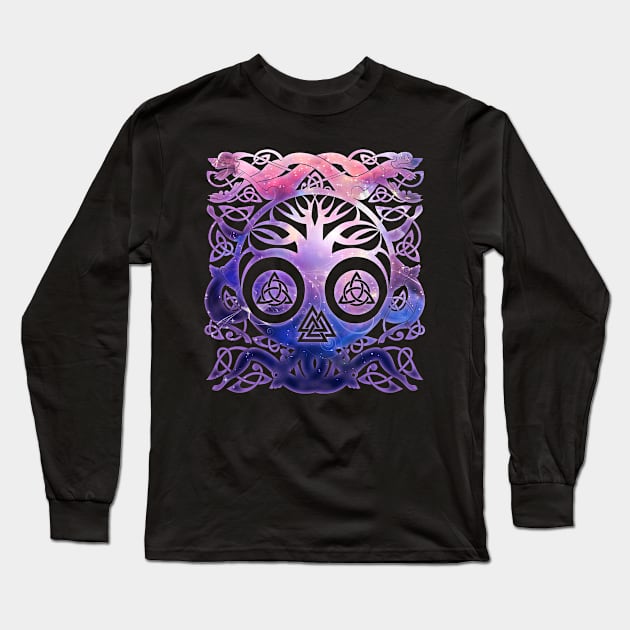 Tree of life - Yggdrasil Long Sleeve T-Shirt by Nartissima